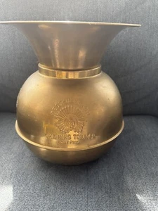 Vintage Brass Spitoon Chewing Tobacco Cut Plug  Vintage Brass Spittoon 11 Inch - Picture 1 of 5