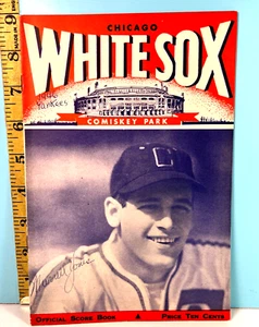 🔥 18 Sep 1946 Chicago White Sox Baseball Program vs Yankees Scored HIGH GRADE🔥 - Picture 1 of 6