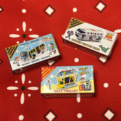 Japón Disney Tomy Collection Toy Story Jolly Trolley Resort Line Cruiser 3 piezas Foto 1 de 4