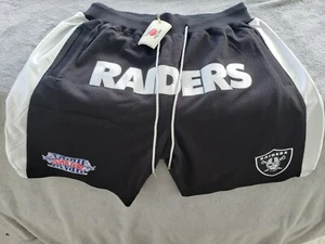 Mitchell & Ness Men's Black Las Vegas Raiders Just Don Gold-Tone Rush Shorts - Picture 1 of 4