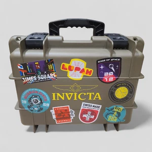 INVICTA Green Patch Dive Impact Case 1 Watch Slot W/ Speaker & Flashlight - Picture 1 of 4