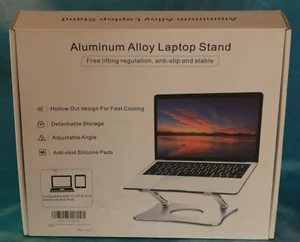 Adjustable Laptop Stand, Ergonomic Aluminium Laptop Stand for 11-15.6" laptops - Picture 1 of 12