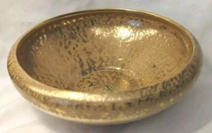 Hollywood Regency Stangl Granada 22k Gold Mid Century Modern Bowl #3980 VTG 50's - Picture 1 of 10