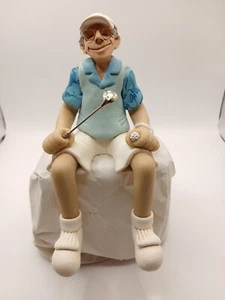 D Manning FAMILY OF FRIENDS shelf sitter. GOLFER - MALE - Picture 1 of 11