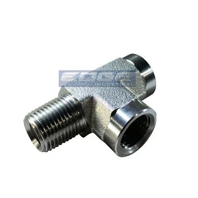 PRO-EDGE INDUSTRIAL EDGE INDUSTRIAL STEEL STREET TEE 1/2" NPT HYDRUALIC / FUEL / AIR / WOG