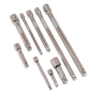 9-teiliges Steckschlüssel-Taumelstange Verlängerung Werkzeug-Set 1/4" 3/8" 1/2" Dr Zoll Antrieb Garage Pro - Bild 1 von 11
