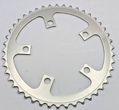 SR SAKAE 45 TOOTH JAPAN SR341 CHAINRING 110MM BCD SILVER 5-ARM ALUMINUM RARE SIZ - Image 1 of 4