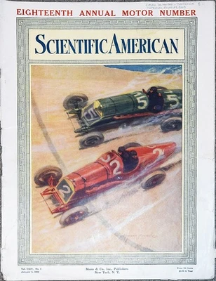 1916 -INDY 500 RACING- SCIENTIFIC AMERICAN AUTOMOBILE NUMBER Car Magazine - Image 1 of 2