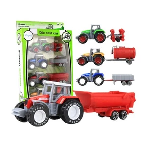 Truck Toy Tractor with Trailers 4 Piece Farm Toy Car Set Kids Toys UK' - Picture 1 of 19