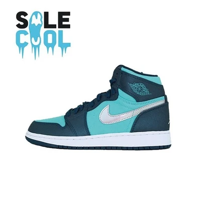 Nike Air Jordan 1 AJ1 Retro High GS Jade Green Shoes 332148-318 DISCOLORING - Image 1 of 4