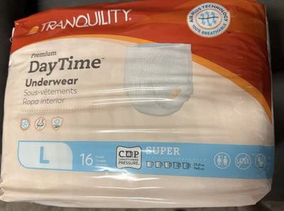 FUNDA COMPLETA Tranquility Premium Día Adulto Pull Ons Lge 44-56 64 a un estuche.  Foto 1 de 3