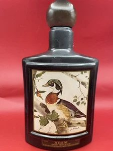 Vintage Jim Beam Kentucky Bourbon Whiskey Decanter Wood Duck by James Lockhart - Picture 1 of 5