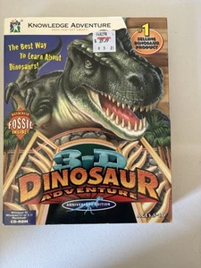 Big Box PC Spiel Dinosaurier Abenteuer 3-D 1999 Sammlerstück Vintage - Bild 1 von 6