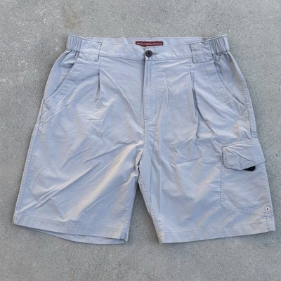 Simms Fishing Cargo Shorts Cor3 Beige Zip Pocket Lightweight Quick Dry Medium - Изображение 1 из 4