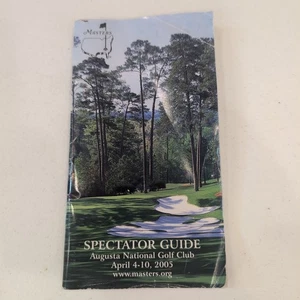 2005 Masters Augusta National Golf Spectator Guide Golfing Souvenir Tiger Woods - Picture 1 of 5