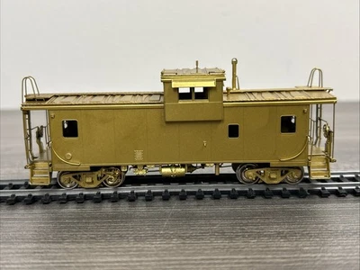 Overland Models HO Brass OMI-1154 D&RGW W-V Caboose Unpainted PreOwned Early Run - Image 1 of 4