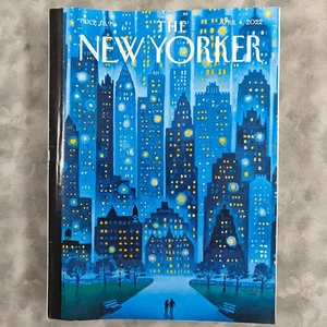 The New Yorker Magazine Apr 4 2022 Issue City Night Lights Cover NYC - Picture 1 of 1