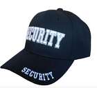 Security Guard Officer Black Cap Hat 3D Embroidered Baseball Adjustable Strapack