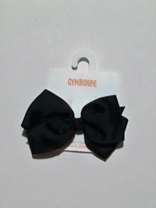 Gymboree READY, DRESS, GO/GLAMOROUS FRIENDS Black Ribbon Bow Hair Slide ~ NWT! - Picture 1 of 1