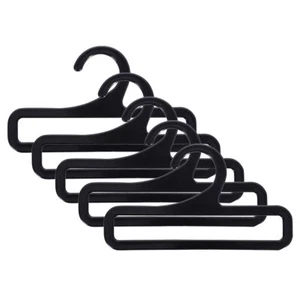 10PCS Plastic Scarf Hangers Black Closet Organizer for Scarves Ties Belts - Picture 1 of 4