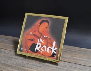 The Rock WWF Photo Copy in Frame Carnival Prize Norman James World Wrestling - Picture 1 of 8