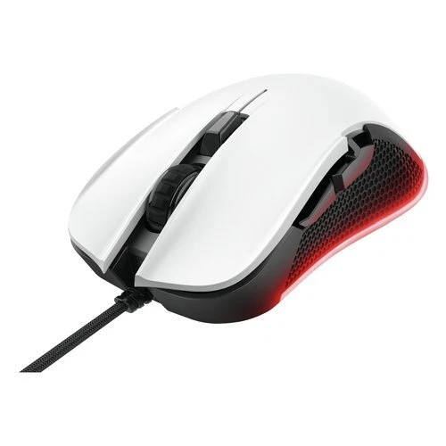 Trust Gxt922w YBAR Gaming Maus 24485 7200dpi/weiss/beleuchtung (8713439244854)