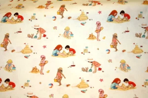 BEACH PLAY IN YELLOW FROM MICHAEL MILLER - 100% COTTON FABRIC - Picture 1 of 5