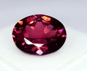Zafiro natural certificado Padparadscha ovalado 10 quilates gema suelta corte piedras preciosas G097 - Imagen 1 de 13