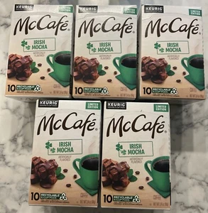 5x McCafe Irish Mocha Limited Edition Coffee 10 K-Cup Pods  BB/NOV/25 - Picture 1 of 1