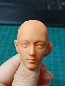 Unpainted 1:6 Sean Xiao Xiao Zhan Head Sculpt Fit 12in Soldier Action Figure Toy - Picture 1 of 6