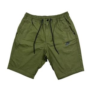 Nike Tech Men's Sportswear Modern Woven Shorts Size L Army Green 10" 805094-331 - Picture 1 of 15