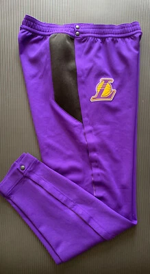 NIKE NBA LA LAKERS THERMA FLEX TEAR AWAY SNAP PANTS [932549 504] WARM UP XXL TT - Image 1 of 4