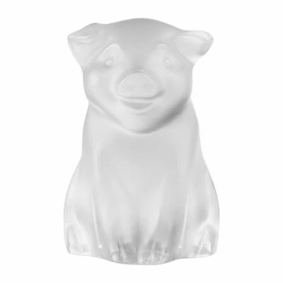 NEW LALIQUE CRYSTAL CLEAR PIG SCULPTURE #10647800 BRAND NIB ZODIAC SAVE$$ F/SH - Image 1 of 3