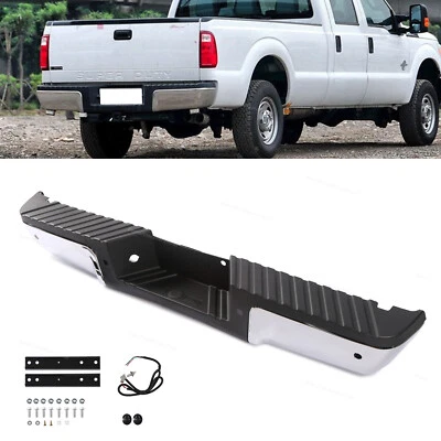 Chrome Rear Step Bumper Fit for 2008-2016 Ford F-250 F350 F450 Super Duty Foto 1 de 4
