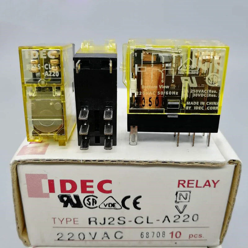 1PC IDEC RJ2S-CL-A220 Power Relay 220VAC  8Pin - Image 1 of 1