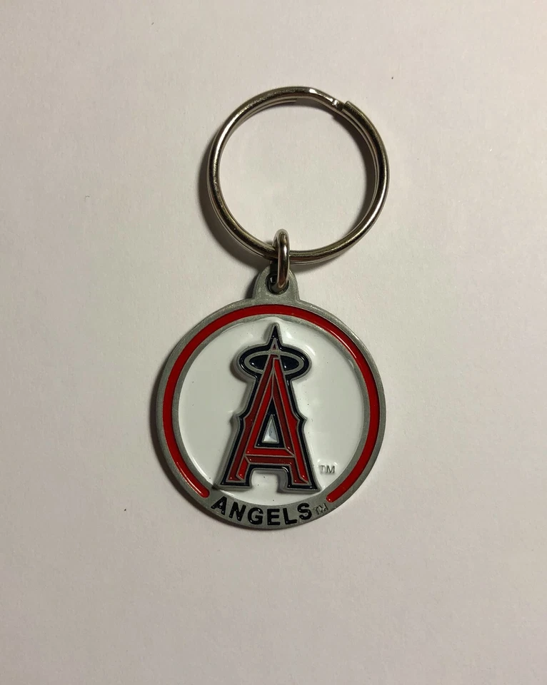 Los Angeles Angels Officially Licensed Sculpted Round Keychain NWT MLB - Image 1 of 1