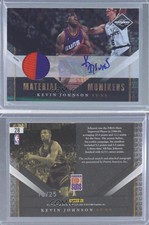 2010-11 Panini Limited Material Monikers Prime /25 Kevin Johnson #28 Auto