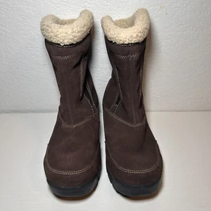 Mujer SOREL Cremallera Cascada Botas de Invierno Marrón Oscuro Talla US 7.5 / EURO 38.5 - Imagen 1 de 9