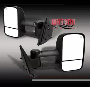 03-06 CHEVY SILVERADO GMC SIERRA TOW EXTENDABLE POWER HEATED MIRRORS LEFT+RIGHT - Bild 1 von 4