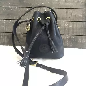 DOONEY & BOURKE Small Drawstring Crossbody Navy Limited Edition Bucket Purse - Picture 1 of 15