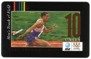 10u Serie Juegos Olímpicos 1996 (con logotipo): Tarjeta telefónica de corredor de atletismo para hombre - Imagen 1 de 1