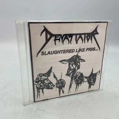Devastator Slaughtered Like Pigs... CDr EP US 2007 Edition VG+/VG+ Thrash Metal - Image 1 of 3
