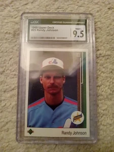 Randy Johnson 1989 Upper Deck #25 Rookie Baseball Card - CGC MINT+ 9.5 - Picture 1 of 3