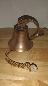Brass/Copper Nautical/Farmhouse Dinner Bell - Picture 1 of 12
