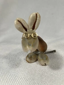 Statuina topo conchiglia vintage - Foto 1 di 3