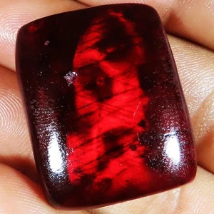 67.75 Cts Color Labradorite Cushion Cabochon Loose Gemstone 26x31x7 mm HJ-33 - Picture 1 of 7