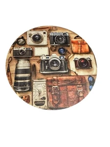 NEW wood sign home decor novelty hanging vintage cameras - Picture 1 of 2
