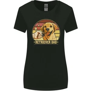 Retriever Dad Funny Fathers Day Dog Womens Wider Cut T-Shirt - Picture 1 of 3