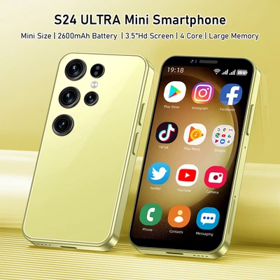 Unlocked 3.5“ Mini Android Smartphone 2GB+16GB Mobile Cell Phones Face ID 4 Core - Image 1 of 4