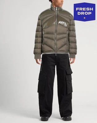 RRP €300 ARMANI EXCHANGE Down Quilted Jacket Size XXL Green Contrast Panel - Imagem 1 de 4